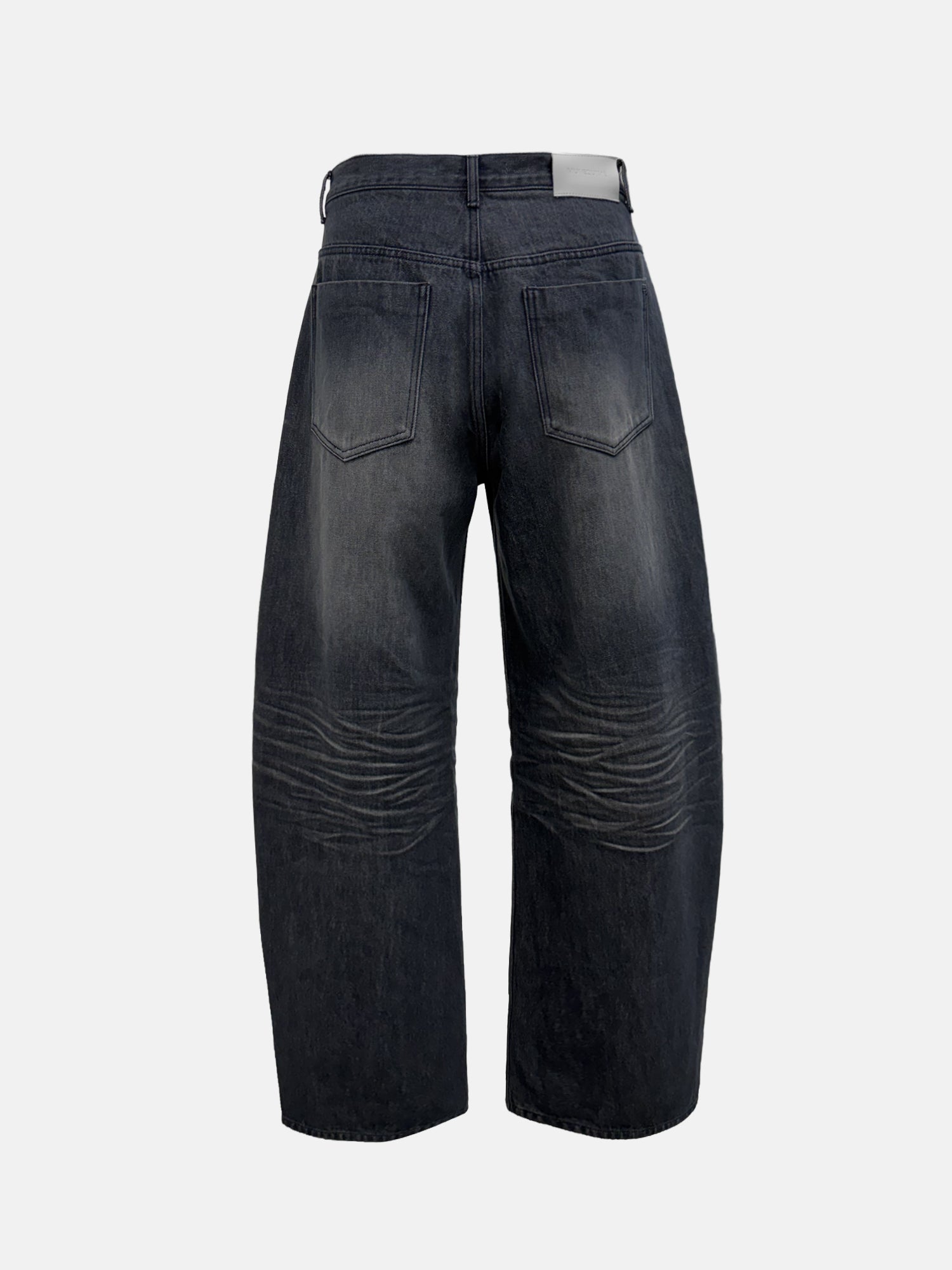 CURVED BARREL DENIM PANTS