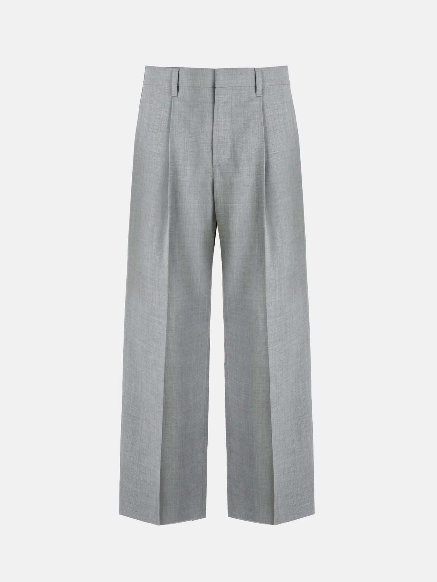 CURVED PANEL WOOL TROUSERS