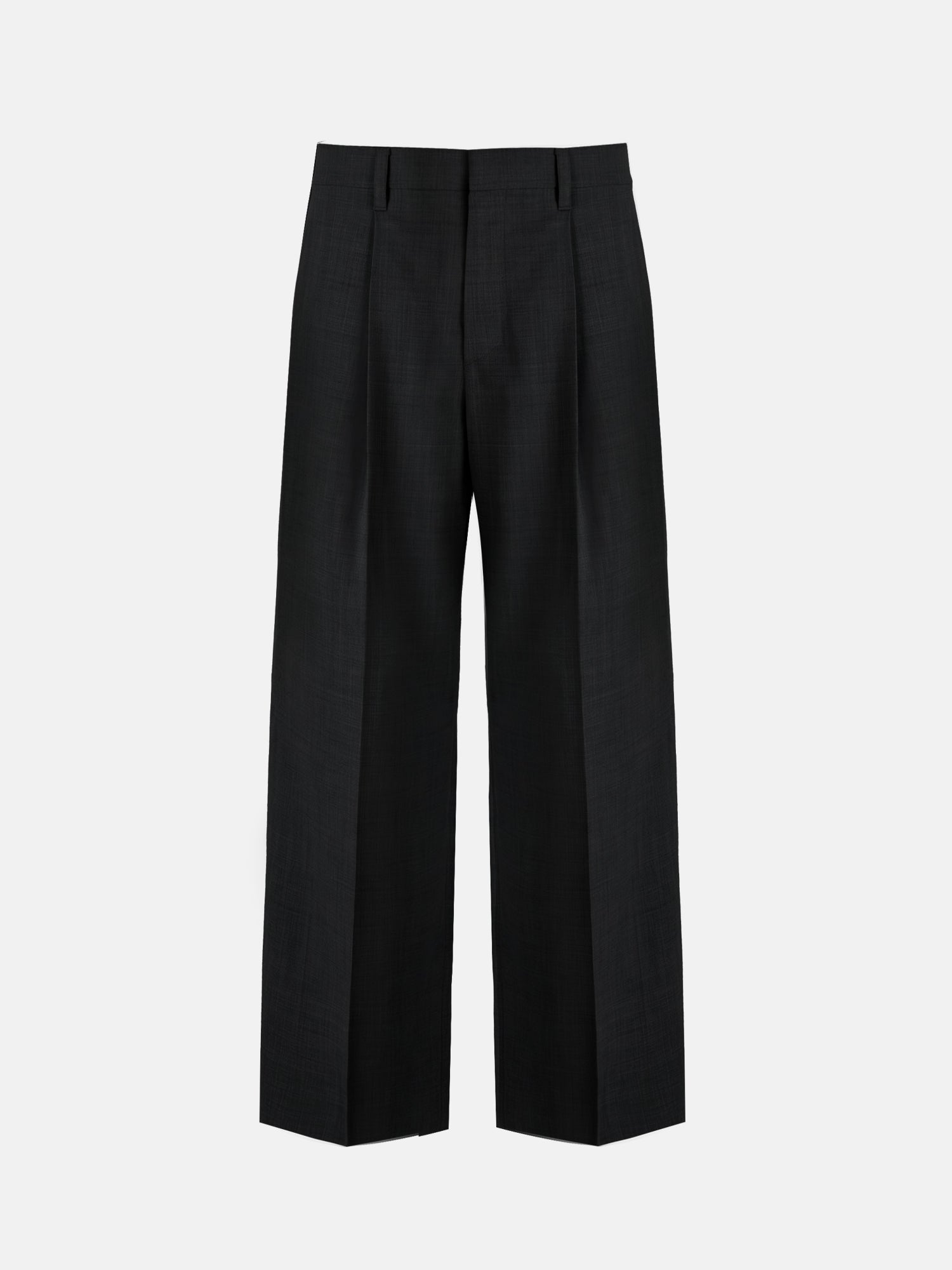 CURVED PANEL WOOL TROUSERS