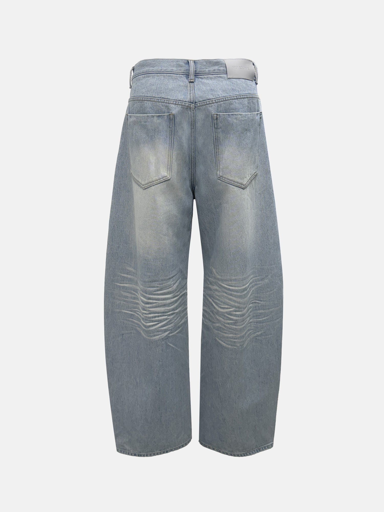 CURVED BARREL DENIM PANTS