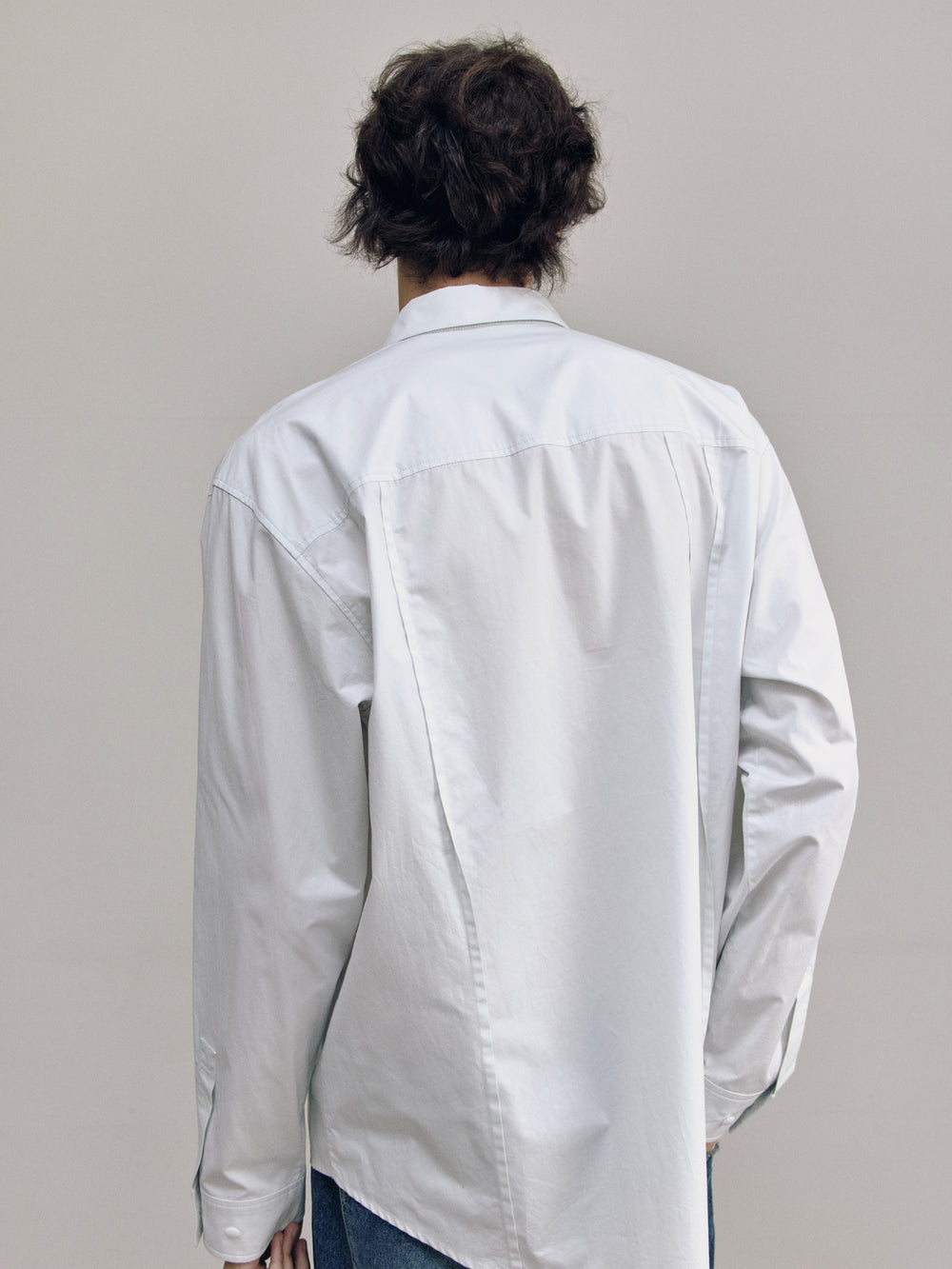 SEMI OVERFIT BASIC SHIRT — men half