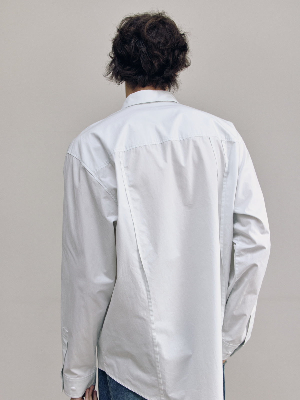 SEMI OVERFIT BASIC SHIRT — men half