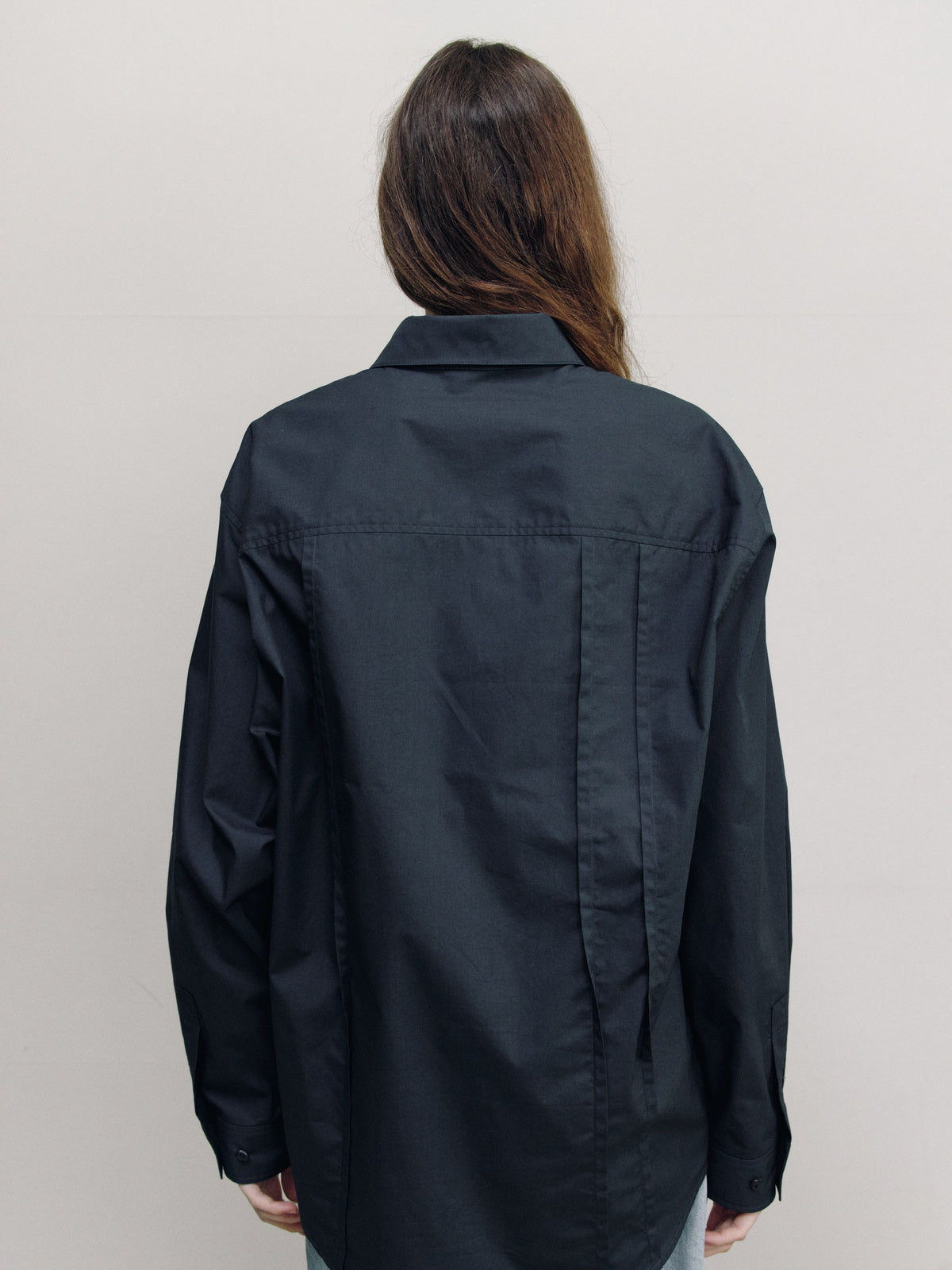 SEMI OVERFIT BASIC SHIRT — women half